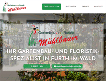 Tablet Screenshot of gaertnerei-muehlbauer.de